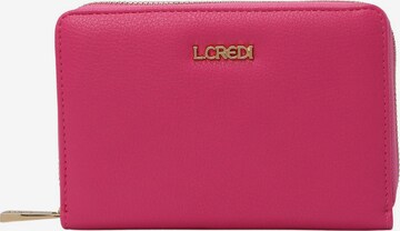 L.CREDI Wallet 'Filippa' in Pink: front