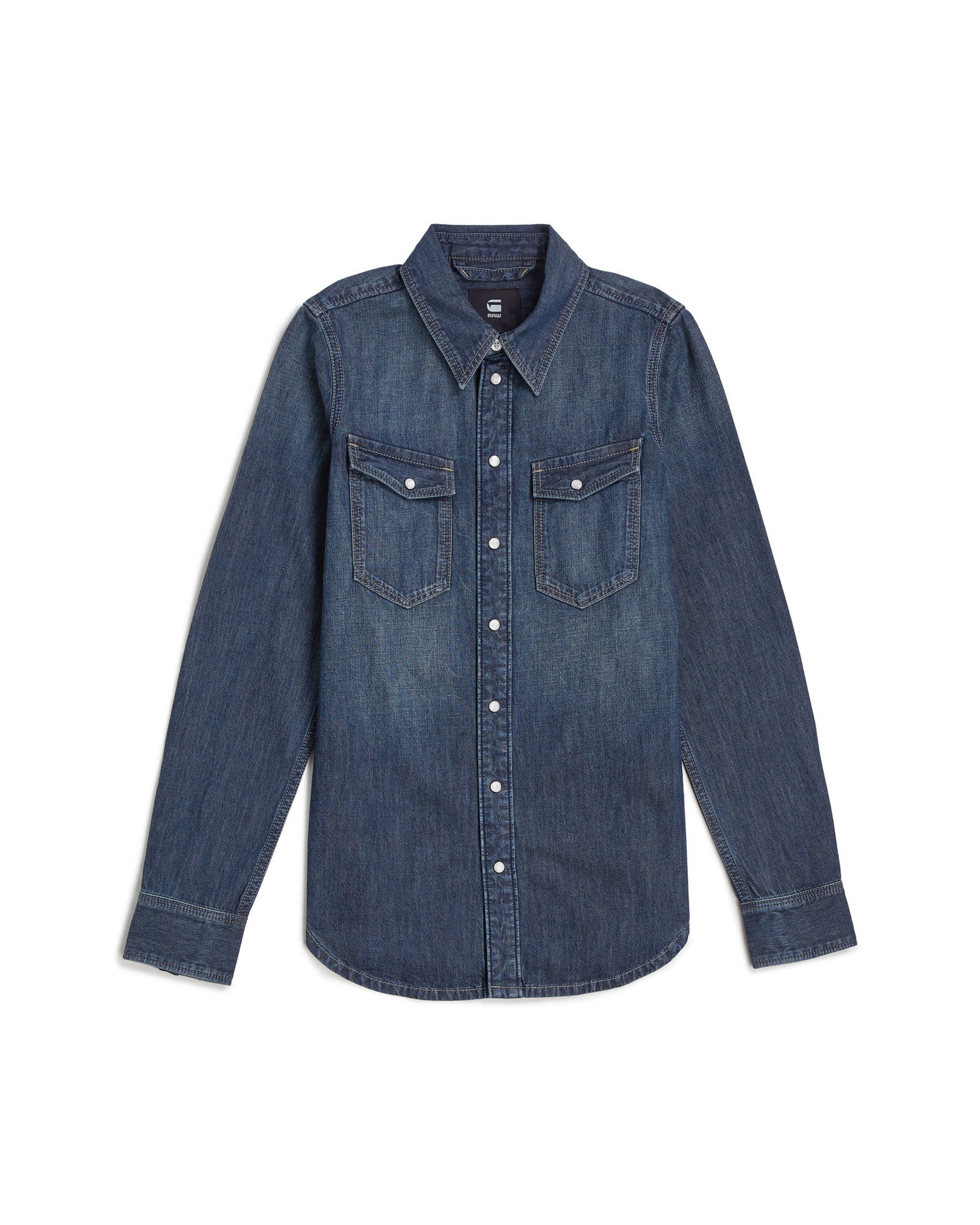 G-STAR Bluse in Blau: Vorderseite