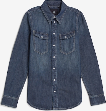 G-STAR Blouse in Blauw: voorkant