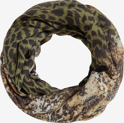 CODELLO Schal 'Wild Island' in beige / braun / oliv / schilf / schwarz, Produktansicht