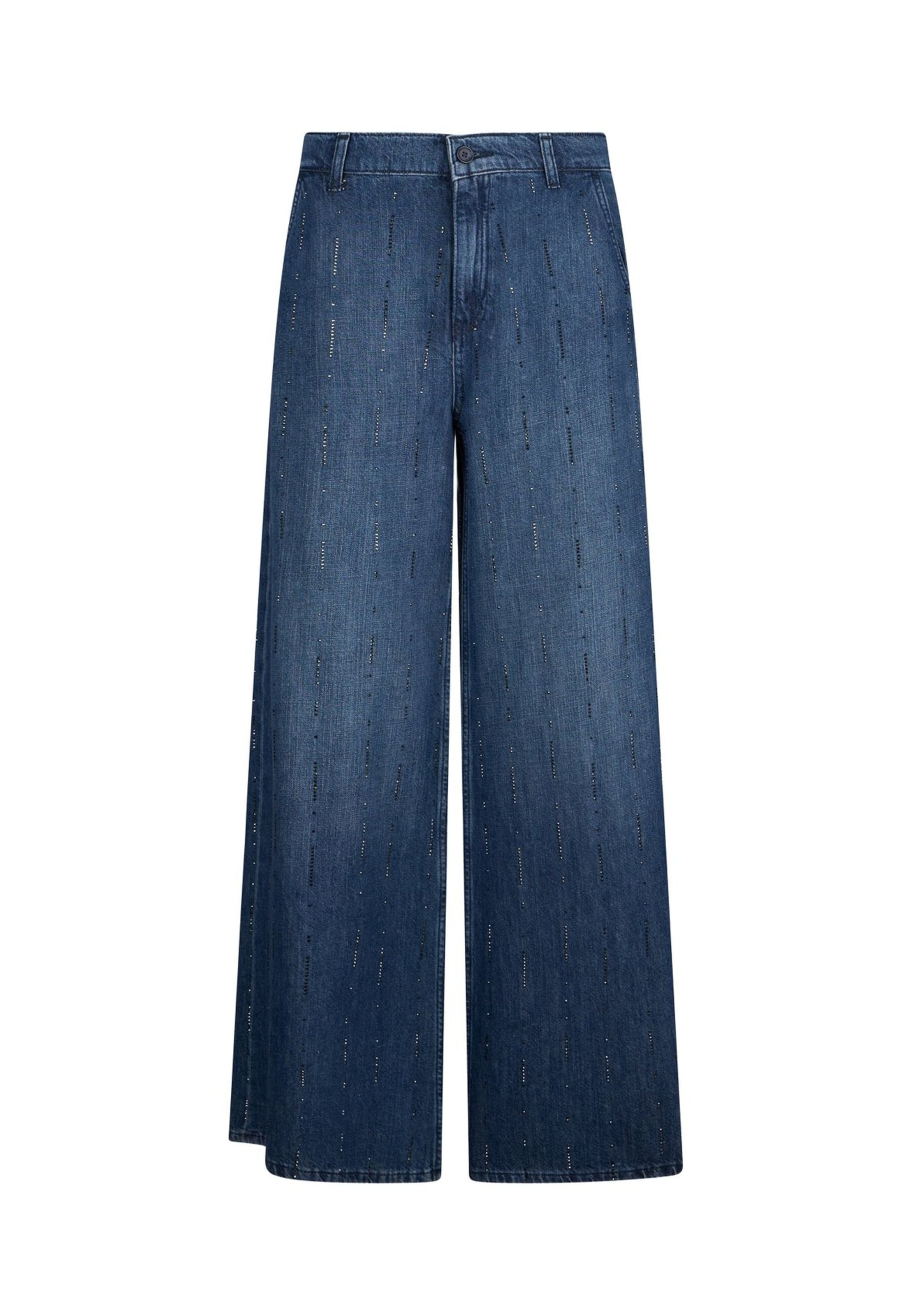 Liu Jo Wide leg Jeans in Blauw: voorkant