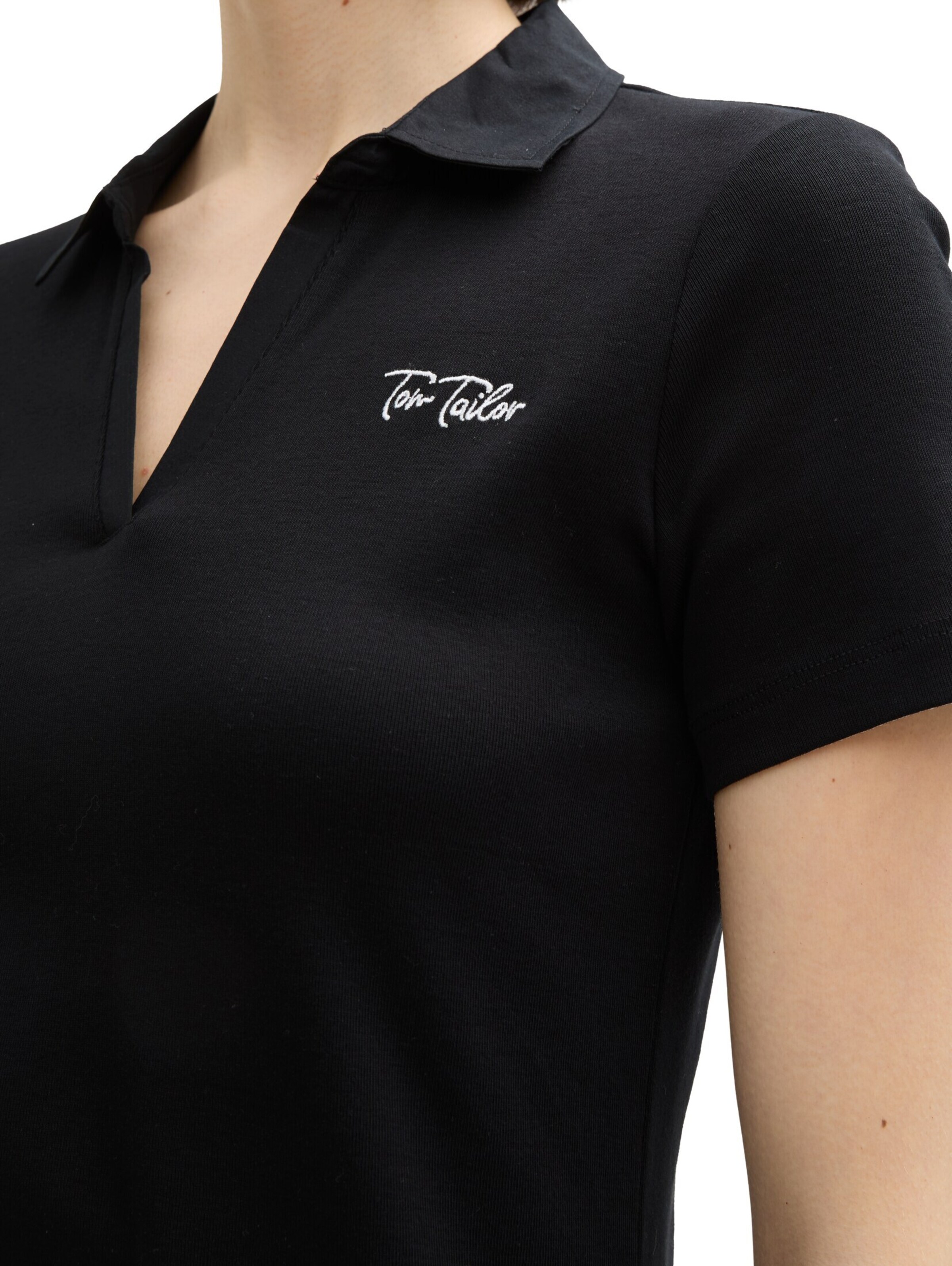 TOM TAILOR Shirt in Zwart