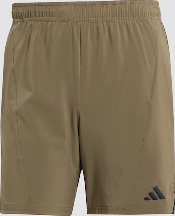 ADIDAS PERFORMANCE Sportshorts 'Designed for Training Workout' in Grün: Vorderseite