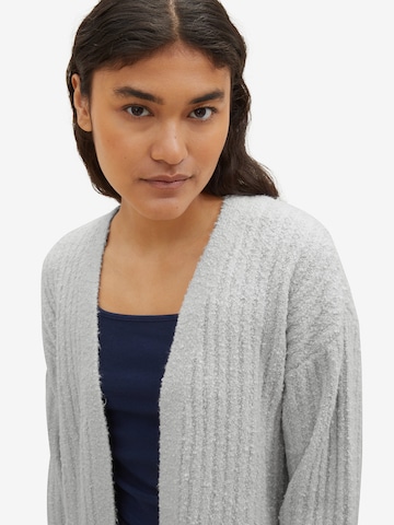 TOM TAILOR DENIM Knit cardigan in Grey