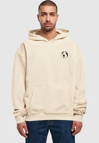 Merchcode Sweatshirt 'Wording - Explore The World' in Beige: Vorderseite