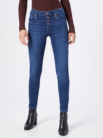 PULZ Jeans Skinny Kavbojke 'ANNA' | modra barva: sprednja stran