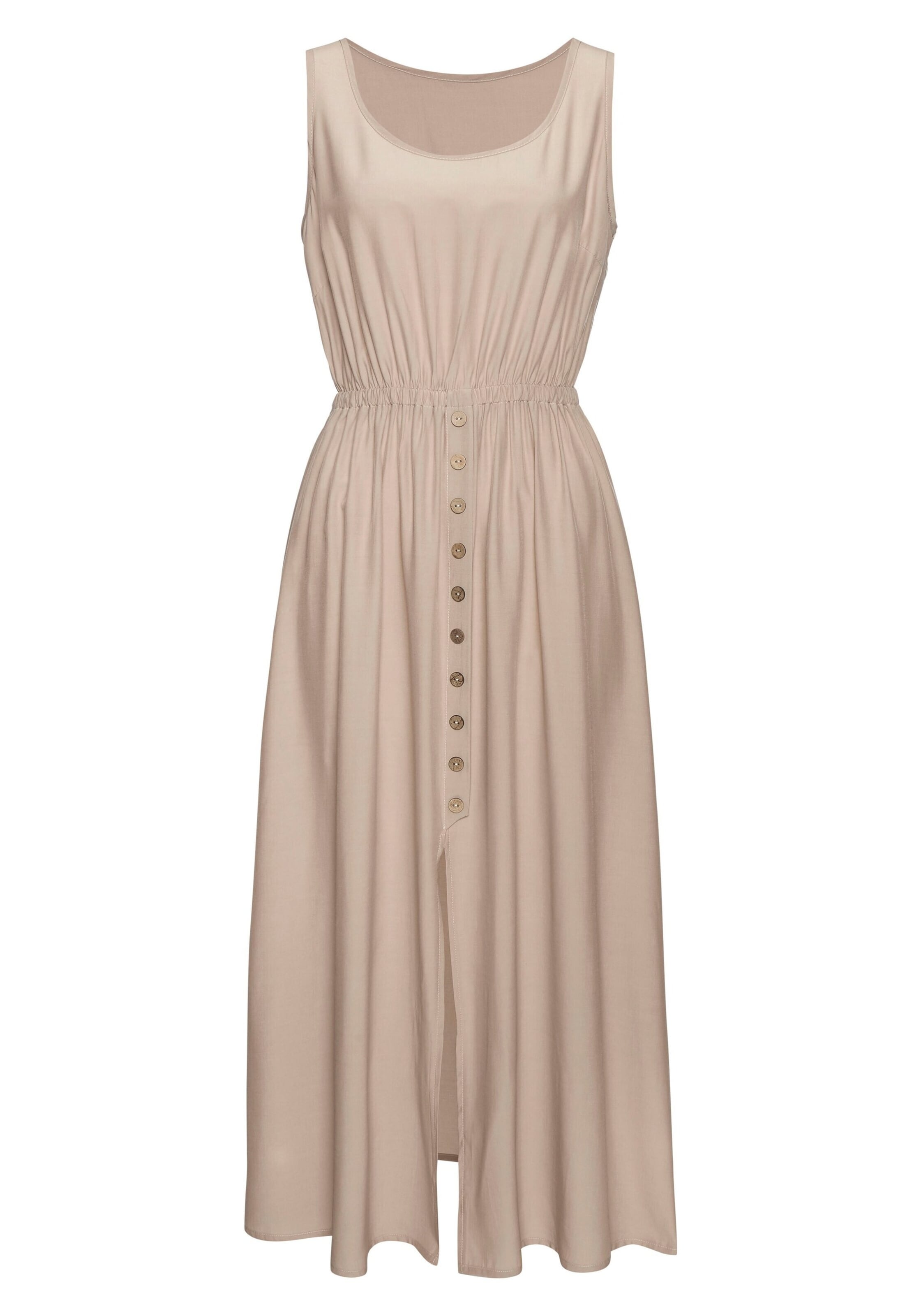 LASCANA Summer Dress in Beige: front