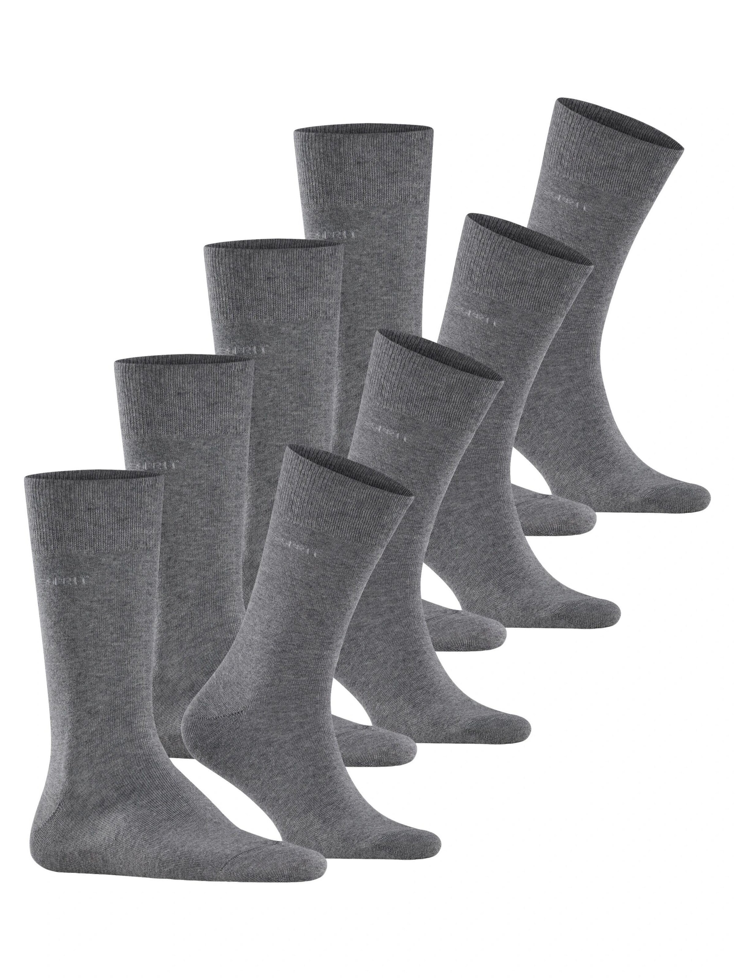 ESPRIT Socken 'Solid 4-Pack'‌‌‌‌‌‌‌‌‌ in Grau