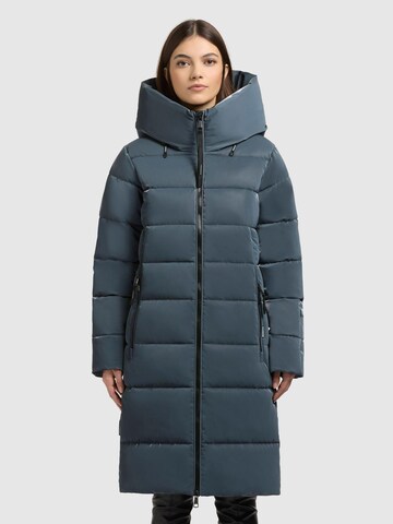 khujo Winter Coat in Blue: front
