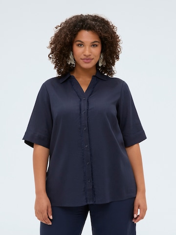 Fiorella Rubino Blouse in Blauw: voorkant