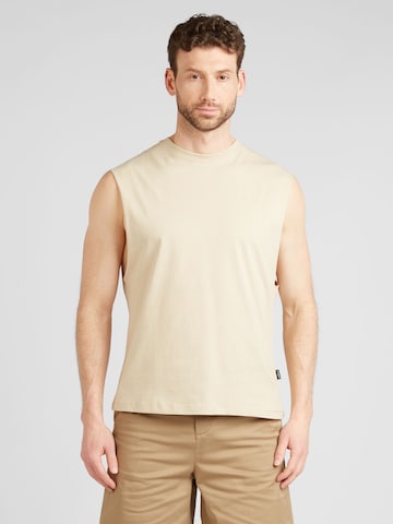 JACK & JONES T-shirt 'GRAND' i beige: framsida