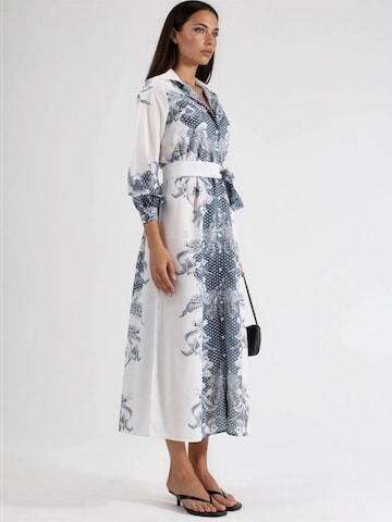 MSN Collection Midi Kleid in Weiß
