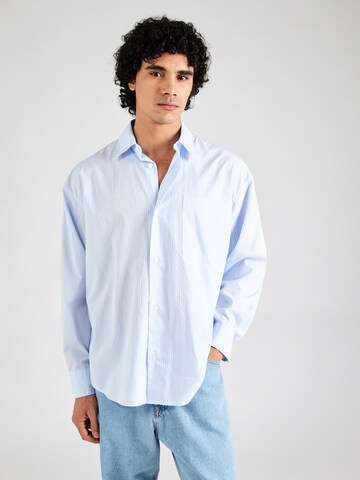 ANNARR Comfort fit Button Up Shirt in Blue: front