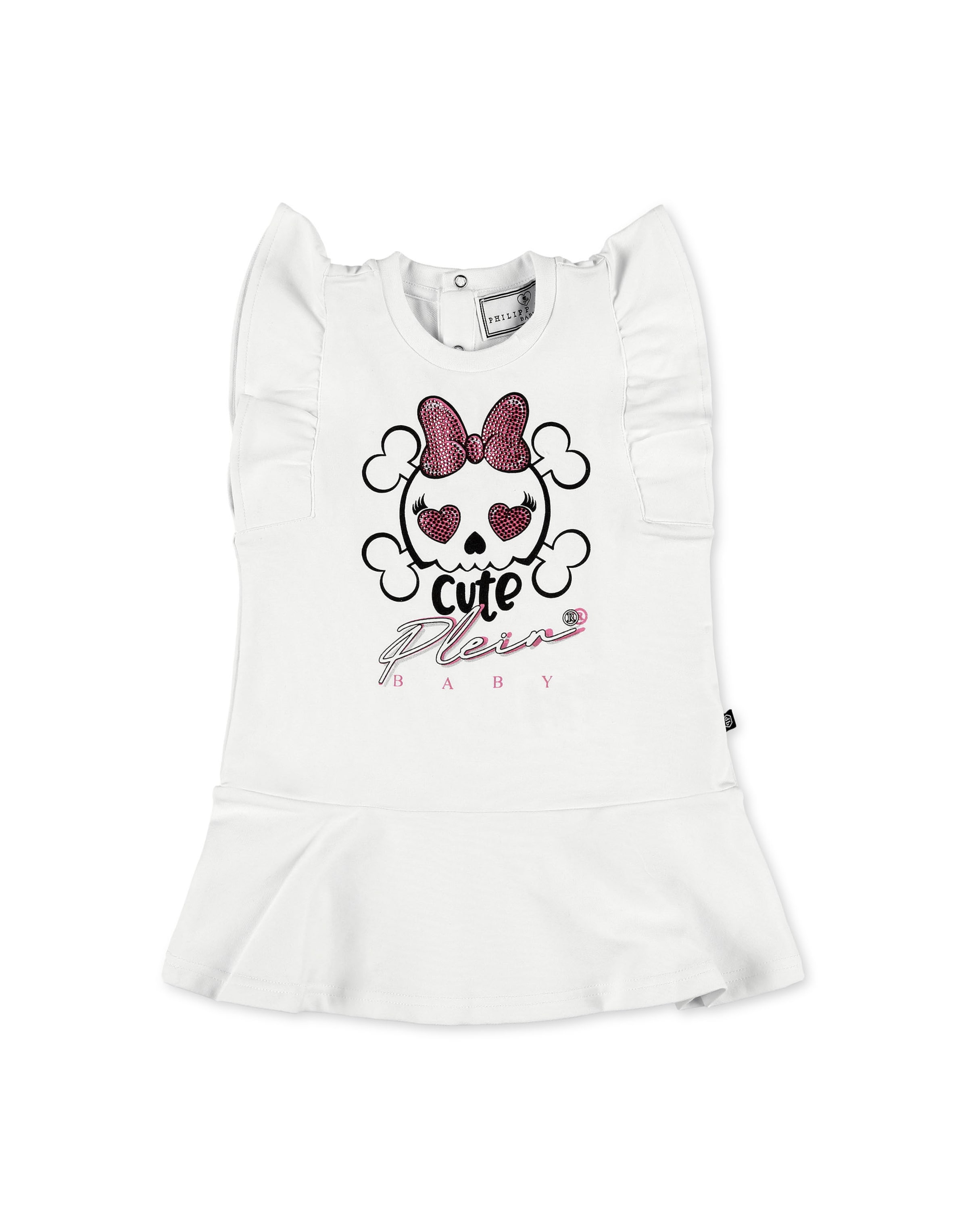 Philipp Plein Jurk in Wit: voorkant