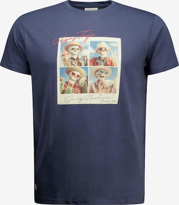 T-Shirt 'MANITO' Deeluxe en bleu : devant