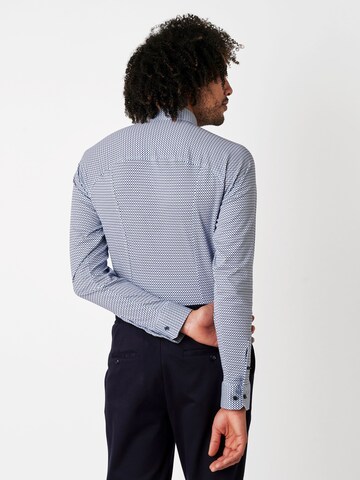 DESOTO Slim Fit Jerseyhemd in Blau