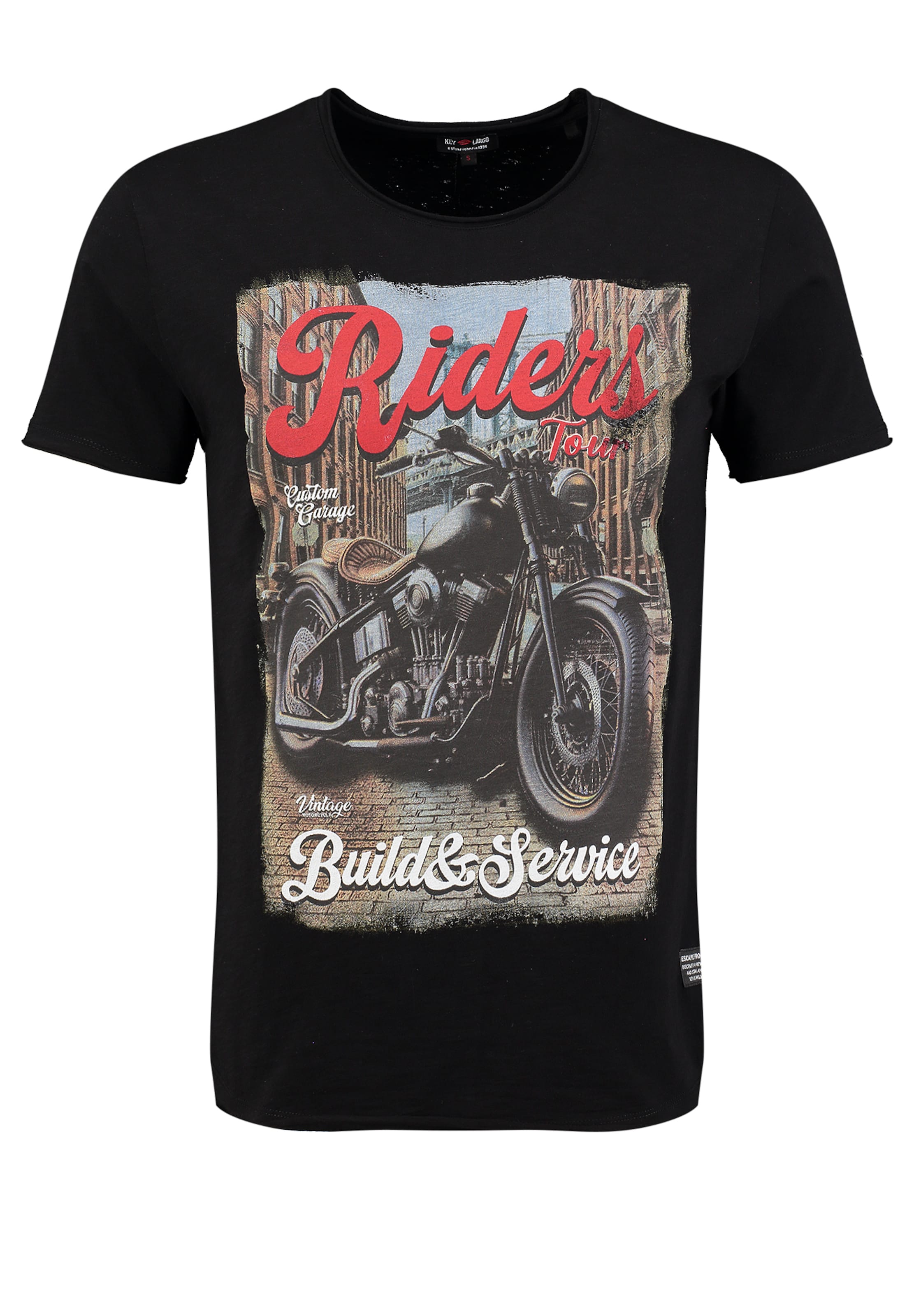 Key Largo Tričko 'Tour' - Čierna: predná strana