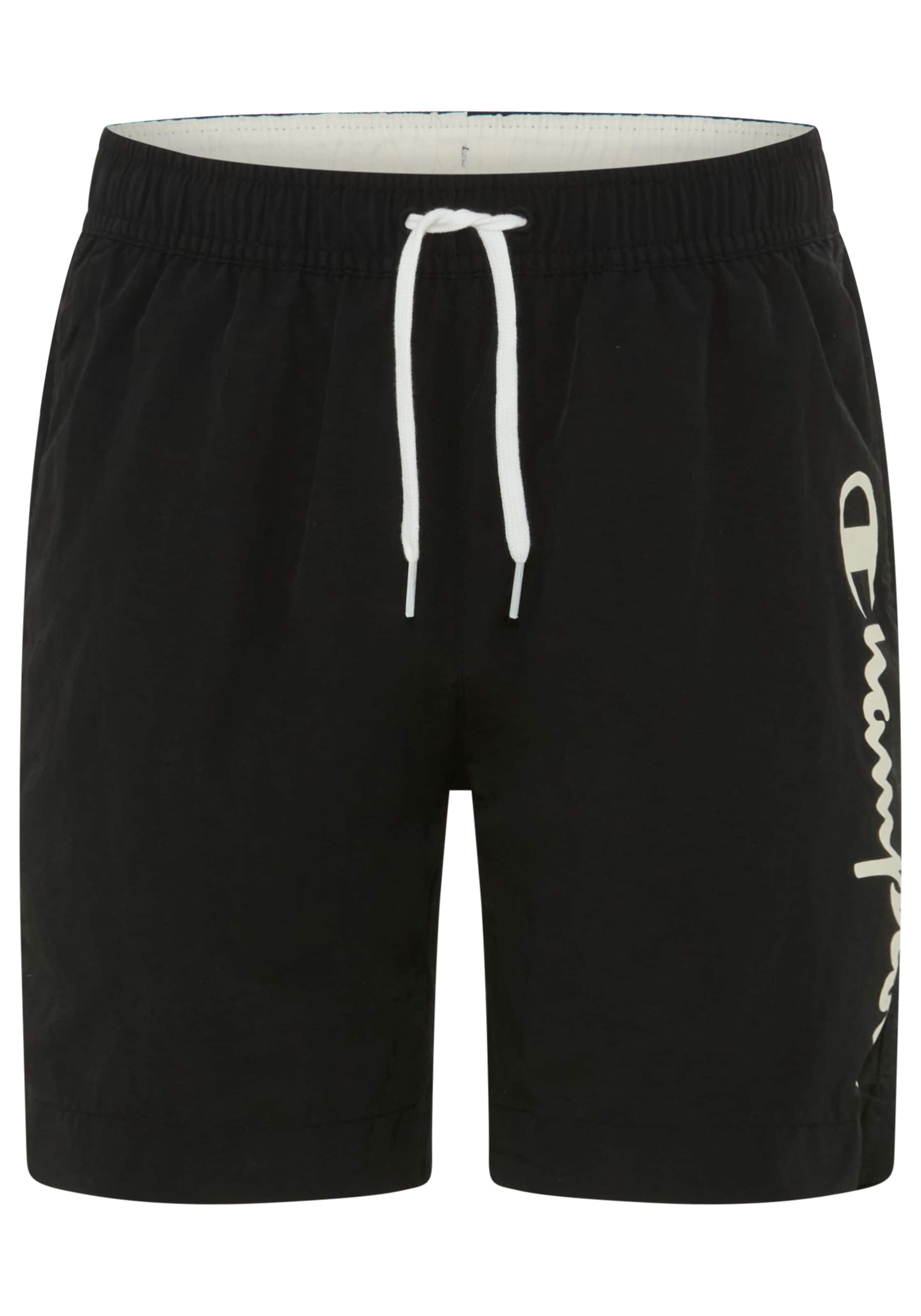 Champion Badeshorts in Schwarz: Vorderseite