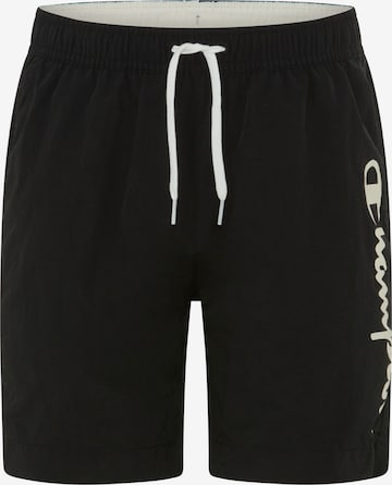Champion Badeshorts in Schwarz: Vorderseite