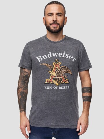 Recovered T-Shirt 'Budweiser Eagle' in Grau: predná strana