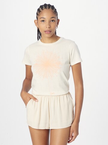 Iriedaily - Camiseta 'Blowball' en blanco: frente