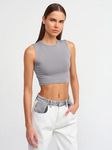 Dilvin - Blusa em cinzento: frente