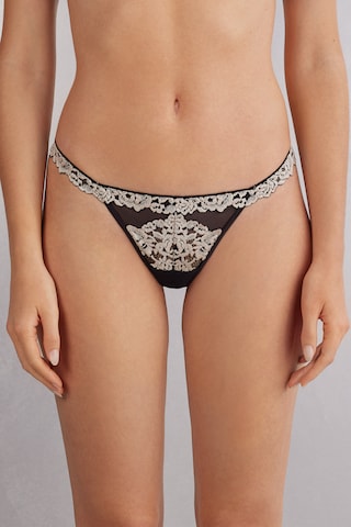 INTIMISSIMI String in Schwarz: Vorderseite