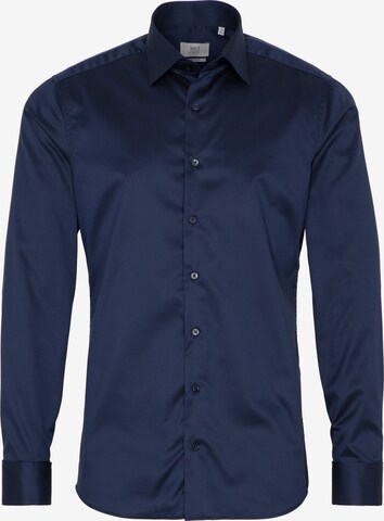 ETERNA Slim fit Button Up Shirt in Blue: front