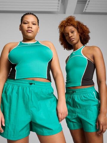 PUMA Sports top in Green: front
