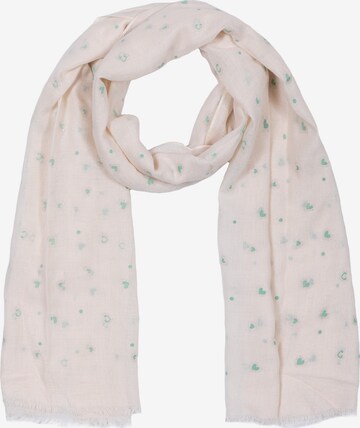 Cassandra Accessoires Scarf 'Heart' in Beige: front