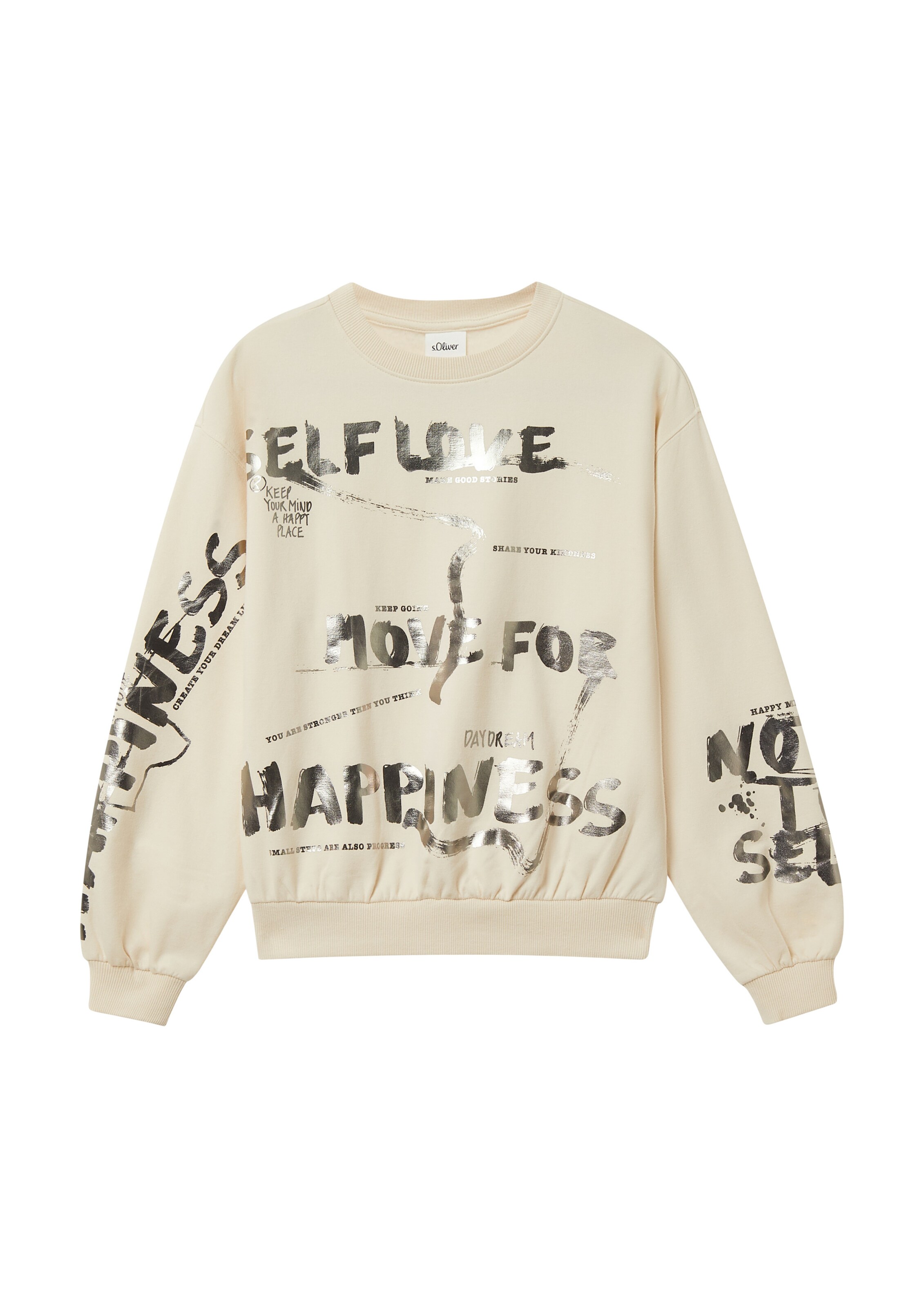 s.Oliver Sweatshirt in Beige: front
