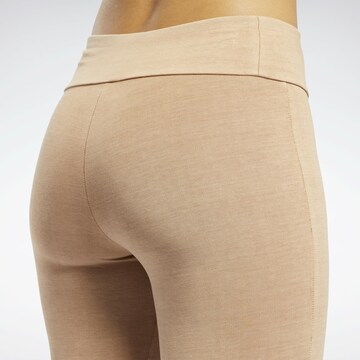 Reebok Skinny Workout Pants 'Classics' in Brown
