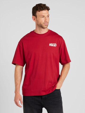 HUGO Shirt 'Nimayliti' in Red