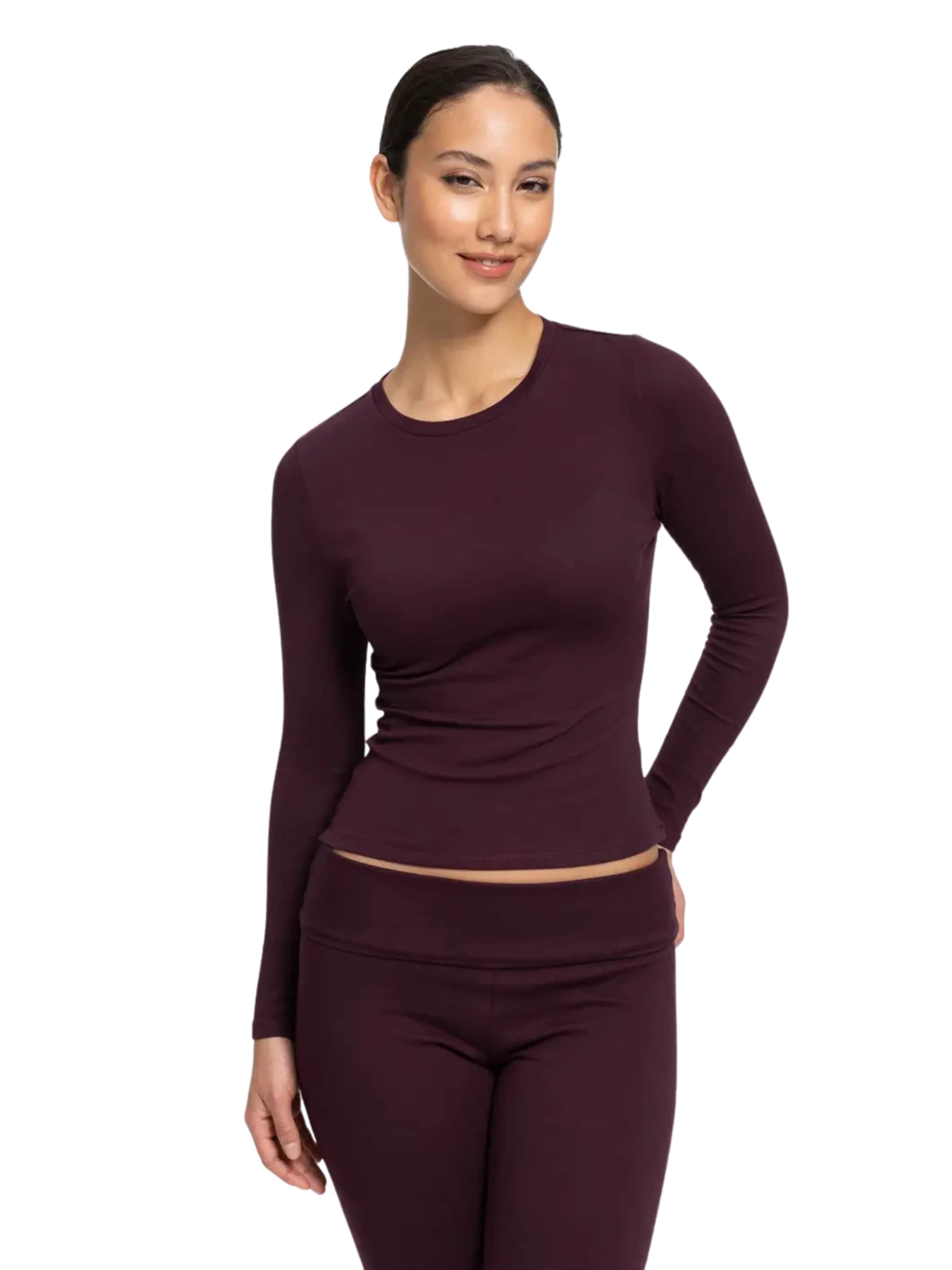 cfab (formerly creamy fabrics) Shirt 'Cotton Longsleeve' in Burgundy, Item view