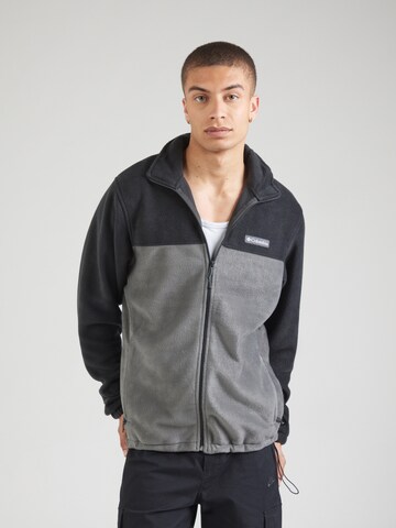 COLUMBIA Regular fit Athletic fleece jacket 'Steens Mountain' in Grey: front