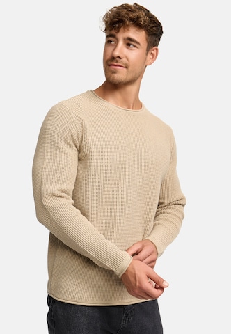 INDICODE JEANS Trui 'Petri' in Beige