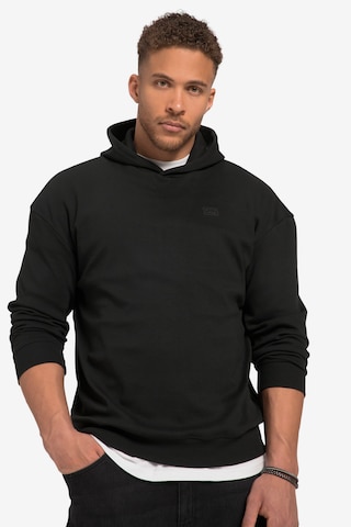 STHUGE Sweatshirt in Zwart: voorkant