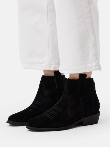L37 HANDMADE SHOESGležnjače 'FLASHBACK' - crna boja