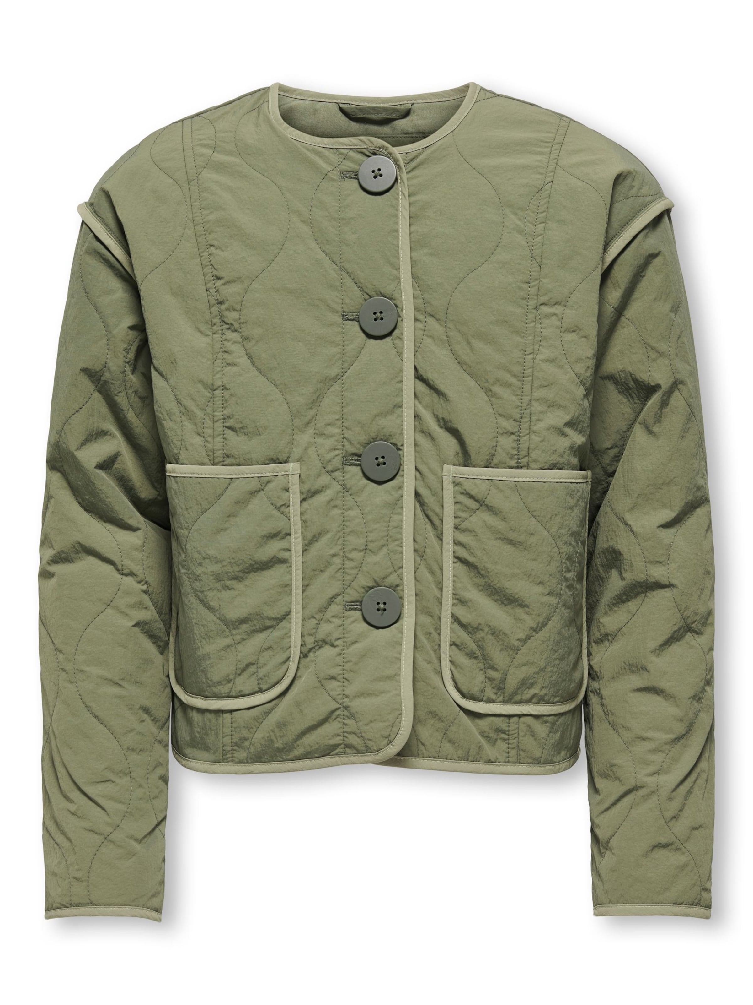 ONLY GIRLS Between-Season Jacket in Green: front