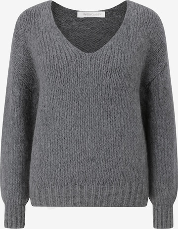 SASSYCLASSY Oversized sweater in Grey: front
