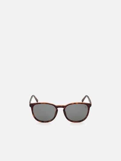 TIMBERLAND Zonnebril 'Timberland TB9235 Dark havana 53/19/145 MAN Sunglasses' in 53 in de kleur Bruin, Productweergave