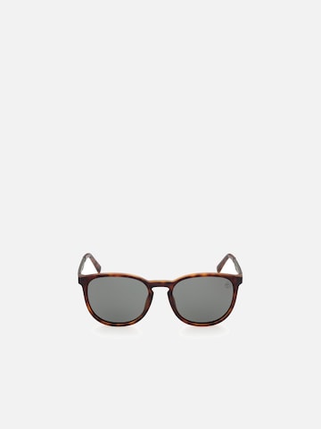 TIMBERLAND Zonnebril 'Timberland TB9235 Dark havana 53/19/145 MAN Sunglasses' in Bruin: voorkant
