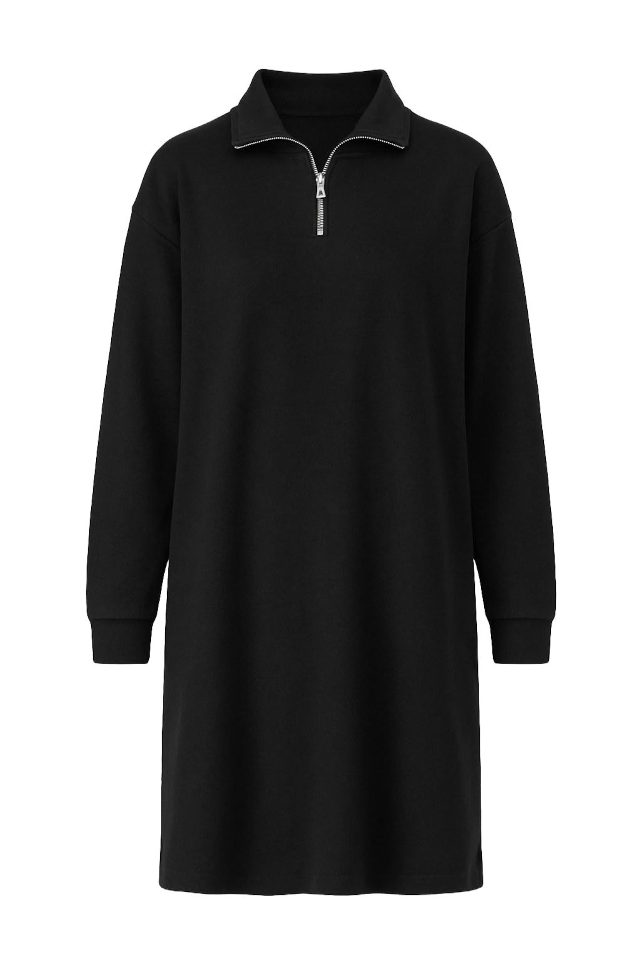 Robes en maille Stil Diva en noir : devant