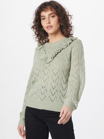 VILA Sweater 'Feba' in Green: front