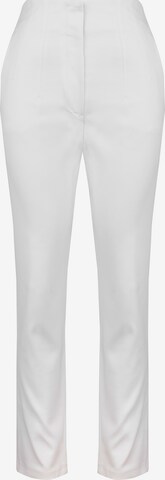 Giorgio di Mare Slim fit Pleat-Front Pants 'Petronella' in White: front