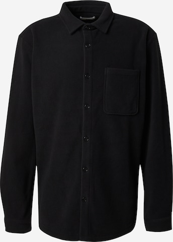 DAN FOX APPAREL Regular Fit Skjorte 'Jarne' i svart: forside