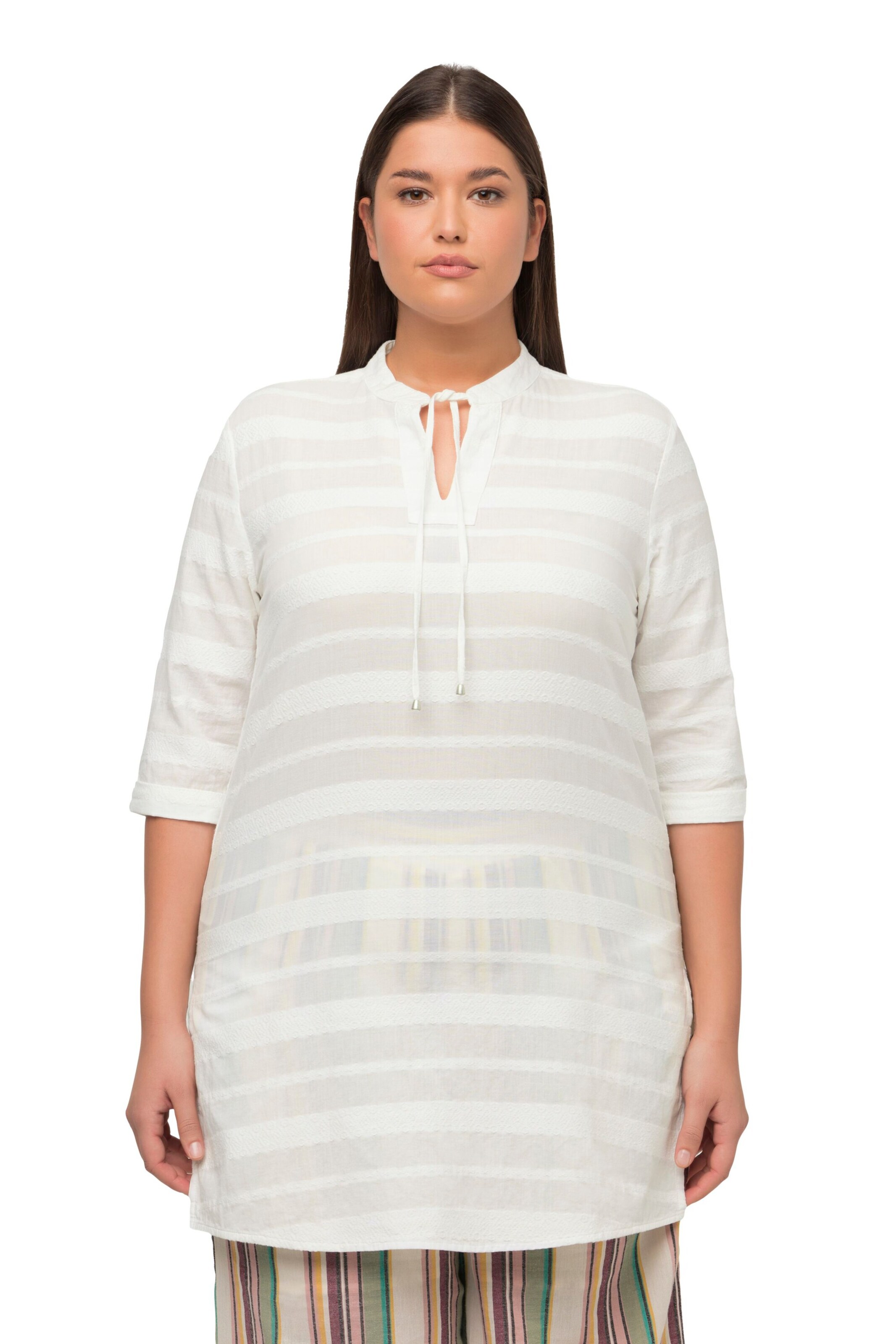 Ulla Popken Tunika in Beige: Vorderseite