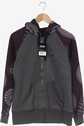 Desigual Sweatshirt & Zip-Up Hoodie in XL in Grey: front