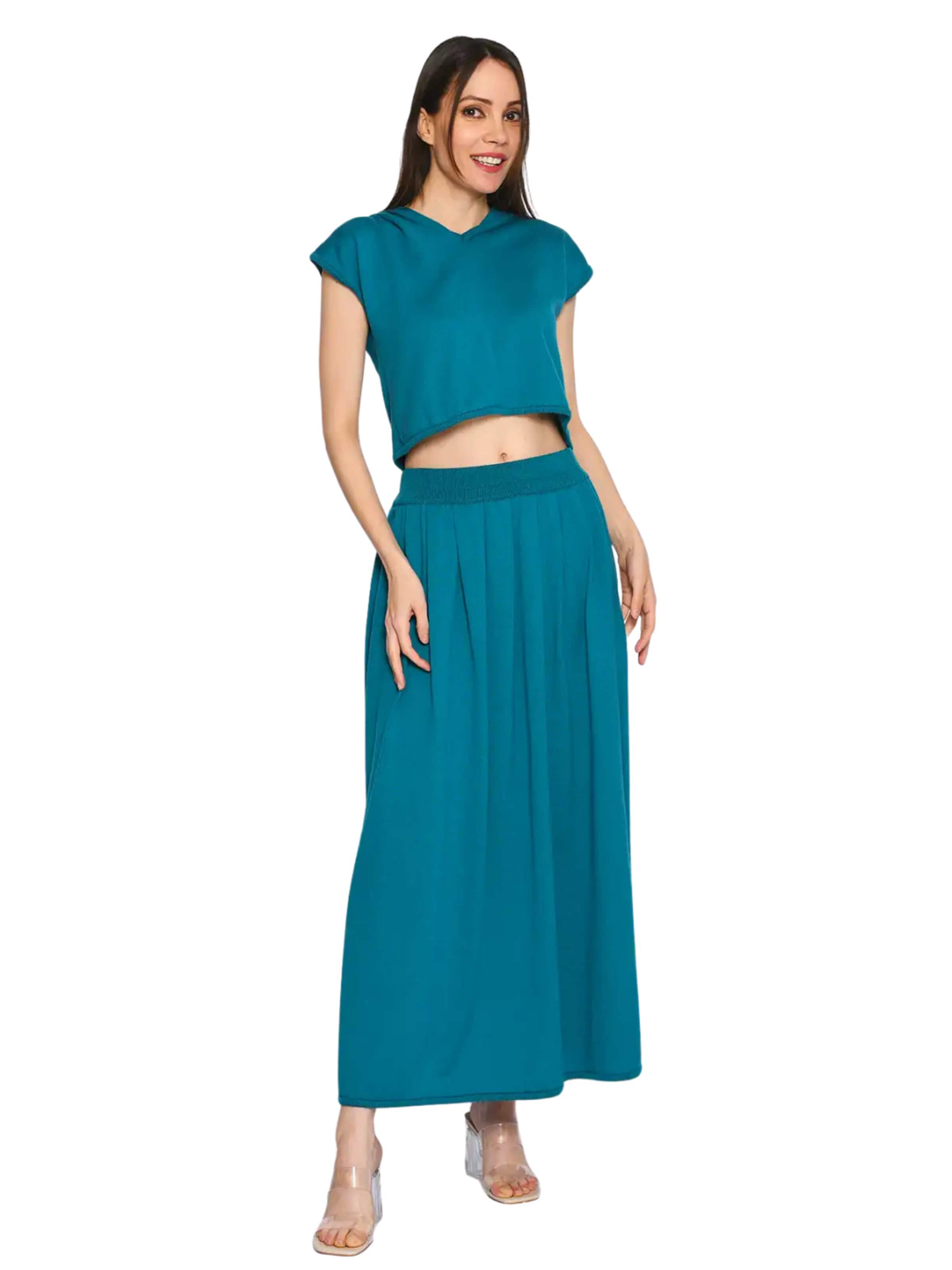 Süel knitwear - Falda 'Hanna' en verde: frente
