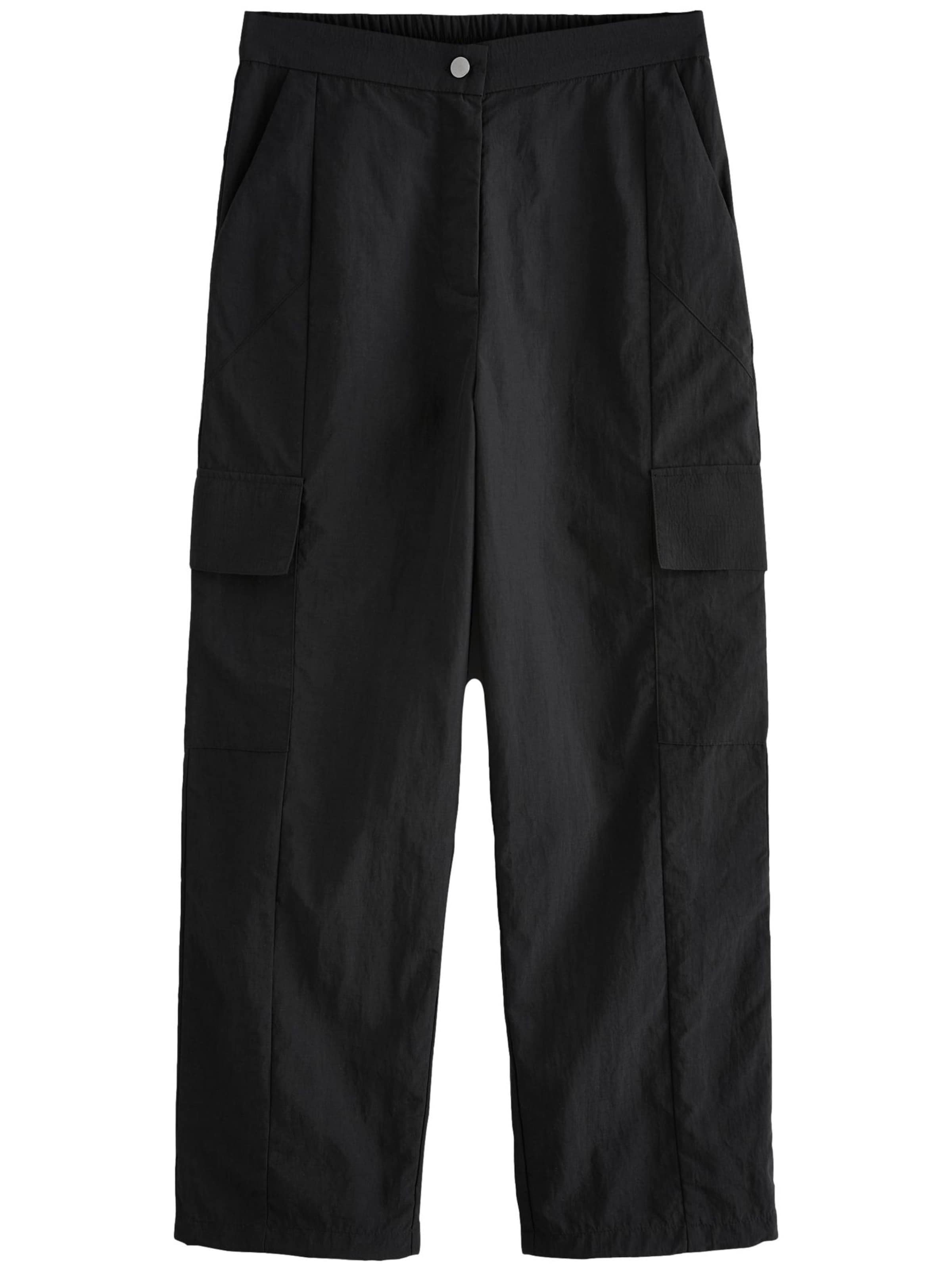 Next Cargo trousers in Black: front